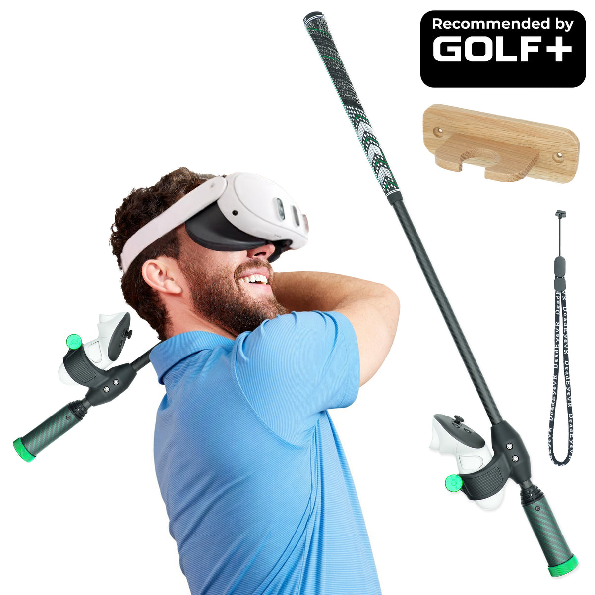 DriVR Elite - Adjustable VR Weighted Golf Club Handle Accessory - Compatible with Quest 2, 3/3s, and Pro at Golfgag